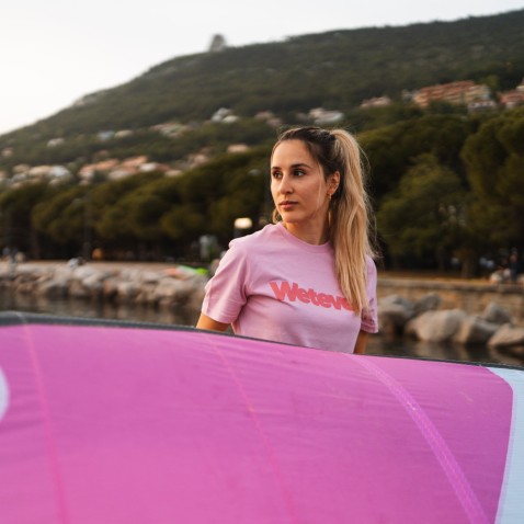 T-shirt Wetever pink bubble T-shirt Wetever pink bubble