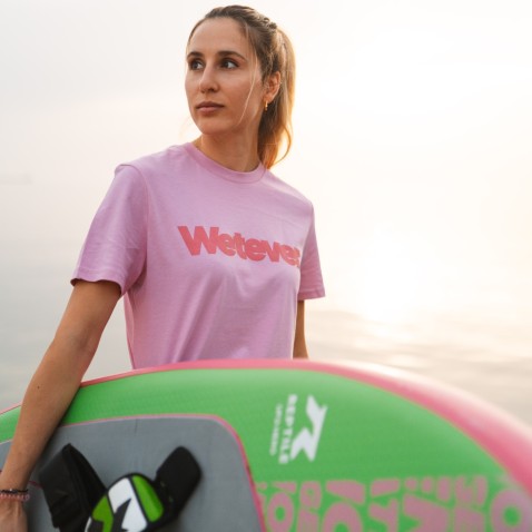 T-shirt Wetever pink bubble T-shirt Wetever pink bubble